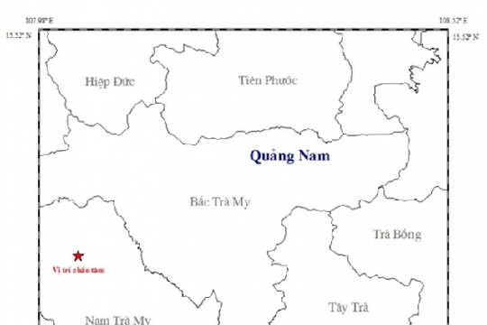 Quảng Nam: Trong 4 ngày xảy ra 3 trận động đất
