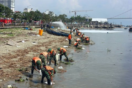 Việt Nam, Mỹ diễn tập sự cố tràn dầu trên sông Hàn