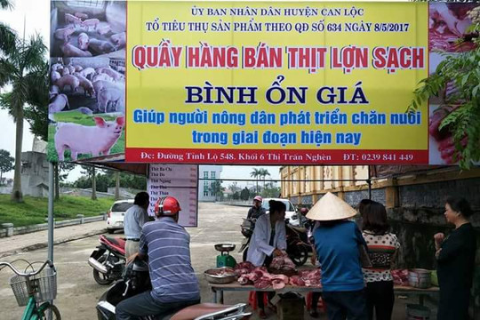 Can Lộc (Hà Tĩnh): Chính quyền thu mua lợn của dân để giúp bình ổn giá