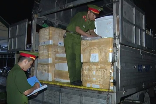 Thừa Thiên – Huế: Bắt giữ xe ô tô chở gần 3,5 tấn nội tạng động vật thối