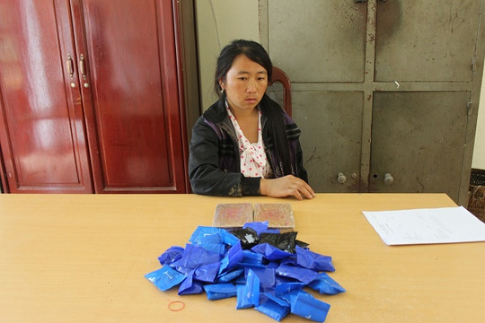 Thu giữ 2 bánh heroin, 8.000 viên ma túy tổng hợp ở Điện Biên