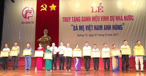 Quảng Trị: Tôn vinh 108 Bà mẹ Việt Nam anh hùng