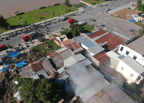 Tiền Giang: Cháy lớn tại nhà dân