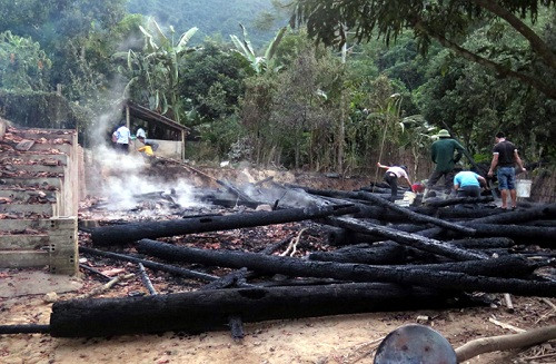 Điện Biên: Mâu thuẫn gia đình chồng châm lửa đốt nhà