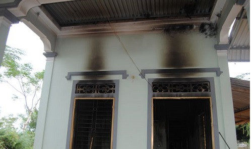 Nghệ An: Cháy nhà nghi do nổ pin sạc dự phòng