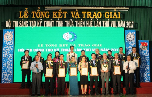 Thừa Thiên – Huế trao giải cho 53 giải Hội thi sáng tạo kỹ thuật lần thứ 8