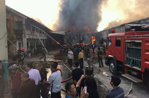 Thái Nguyên: Cháy lớn, thiệt hại ước tính 10 tỷ đồng