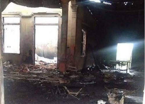 Nghệ An cháy cửa hàng bán chăn ga, thiệt hại ước tính 1 tỷ đồng