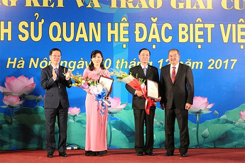 Trao giải cuộc thi “Tìm hiểu lịch sử quan hệ đặc biệt Việt Nam – Lào 2017”