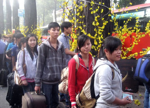 TP.Hồ Chí Minh hỗ trợ 4.000 vé xe Tết cho công nhân, sinh viên
