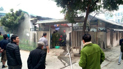 Hà Giang: Phòng trọ bốc cháy nghi do chập điện