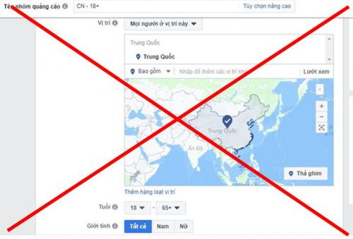 Facebook bỏ Hoàng Sa, Trường Sa ra khỏi bản đồ Trung Quốc