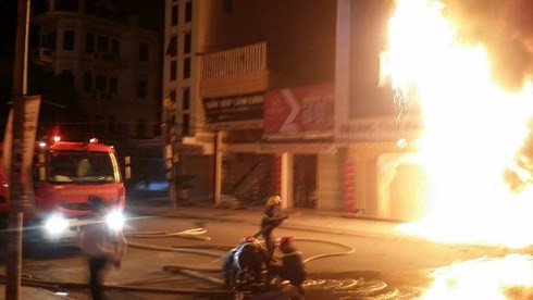 TP. Thanh Hóa: Cháy lớn ở khu phố Lê Hoàn