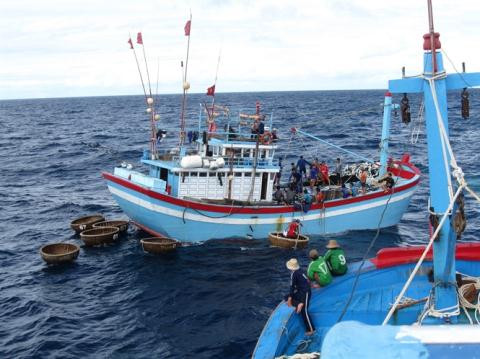 Nghệ An: Cứu nạn thành công tàu cá gặp nạn trên biển
