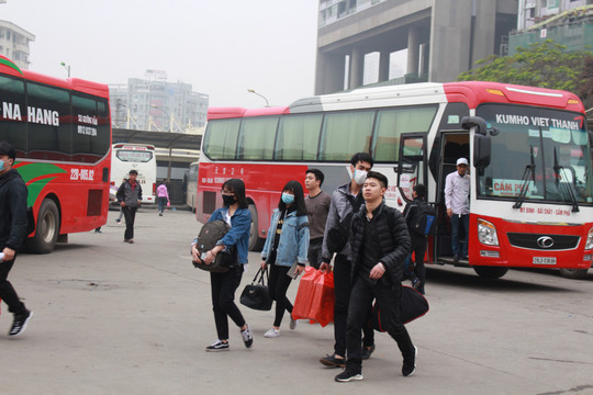 Hà Nội: Gần 3.200 lượt xe khách được tăng cường trong hai dịp nghỉ Tết