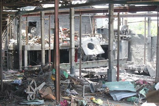 Bắc Giang: Nổ lò đốt xưởng phân đạm, một nam công nhân tử vong