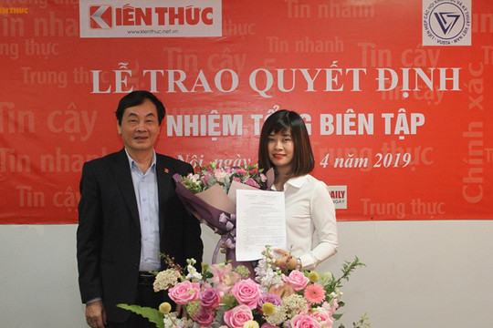 Bà Nguyễn Thị Mai Hương trở thành Tổng biên tập Báo điện tử Kiến Thức