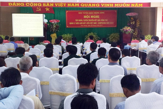 Kiên Giang: Tăng cường tuyên truyền kết quả quản lý biên giới Việt Nam-Campuchia