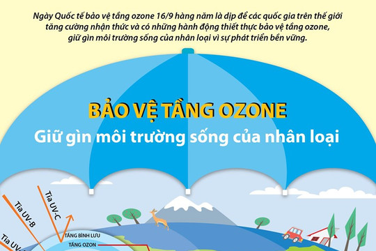 [Infographics] Bảo vệ tầng ozone, giữ gìn môi trường sống