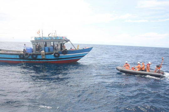 Trong 8 tháng đầu năm 2019, cứu sống gần 850 thuyền viên ngư dân gặp nạn trên biển