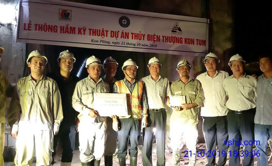 Thông hầm kỹ thuật tuyến năng lượng dự án thủy điện Thượng Kon Tum