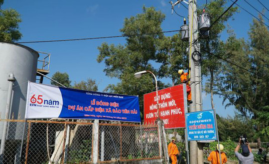 Kiên Giang: Đưa điện lưới quốc gia đến quần đảo Hải Tặc
