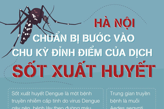 [Infographic] Những lưu ý khi dịch sốt xuất huyết sắp vào chu kỳ đỉnh điểm tại Hà Nội