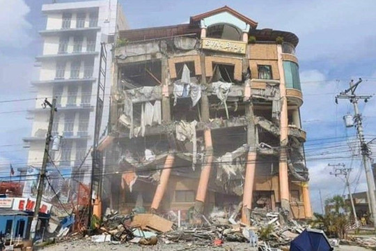 Philippines: Lại xảy ra động đất mạnh rung chuyển cả thành phố