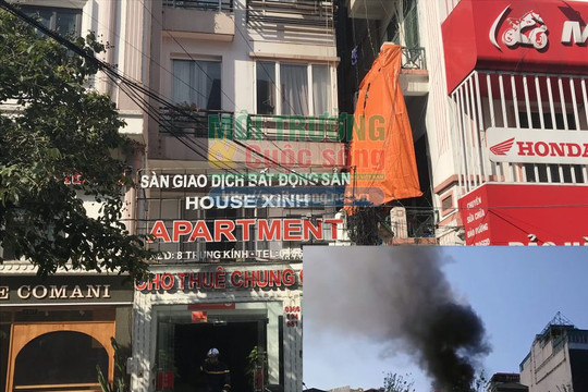 Trung Kính, Hà Nội: Cháy sàn giao dịch bất động sản House xinh group