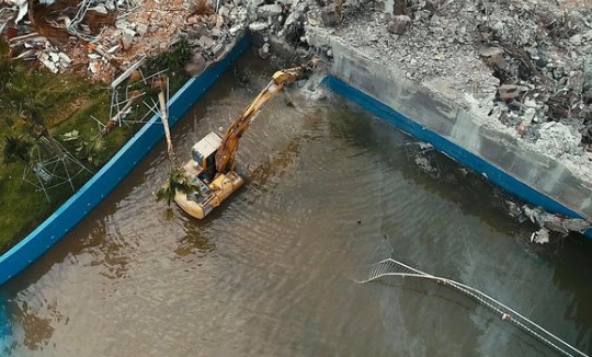 Hà Nội: Công viên nước Thanh Hà bị phá dỡ