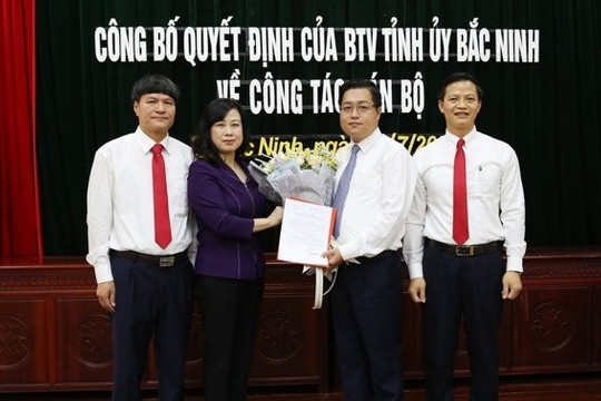 Ông Nguyễn Nhân Chinh được điều động giữ chức vụ Bí thư Thành ủy Bắc Ninh