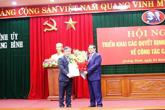 Thứ trưởng Bộ Kế hoạch Đầu tư giữ chức Bí thư Tỉnh ủy Quảng Bình