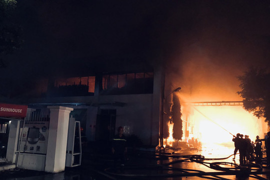 TP. Hồ Chí Minh: Cháy lớn kho hàng của Công ty Sunhouse tại KCN Tân Tạo