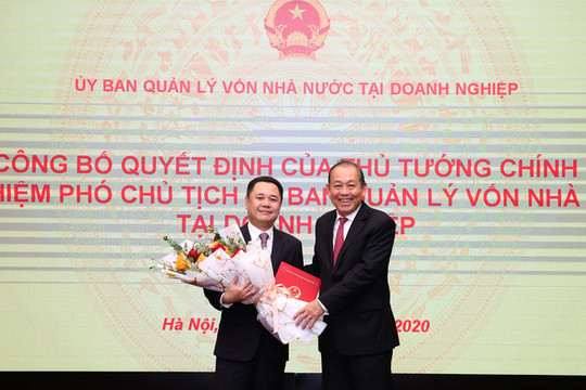 Trao quyết định bổ nhiệm ông Nguyễn Ngọc Cảnh làm Phó Chủ tịch Uỷ ban Quản lý vốn Nhà nước