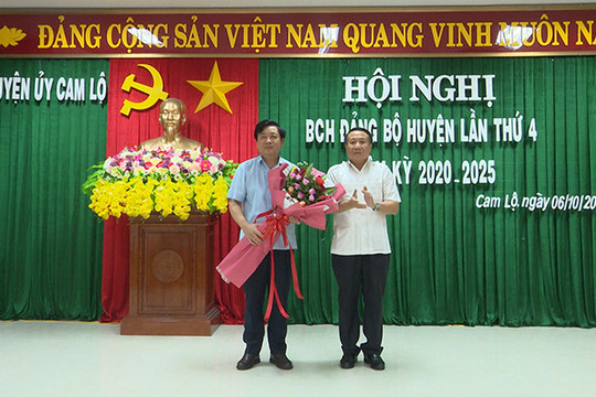 Quảng Trị: Huyện Cam Lộ có tân Bí thư Huyện uỷ