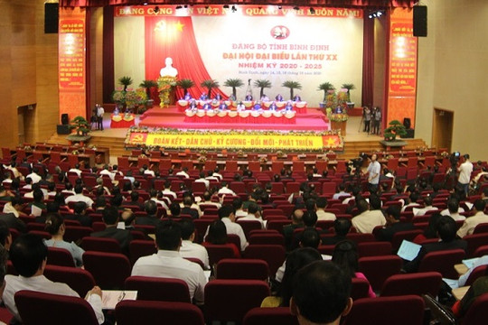 Bình Định: Khai mạc Đại hội Đảng bộ tỉnh lần thứ XX