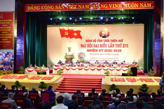 Thừa Thiên-Huế: Khai mạc Đại hội Đảng bộ tỉnh lần thứ XVI, nhiệm kỳ 2020-2025