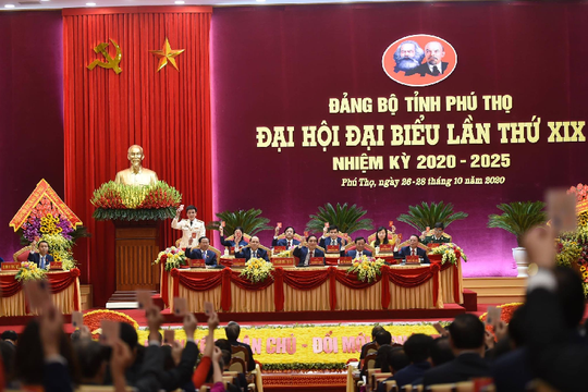 Khai mạc Đại hội đại biểu Đảng bộ tỉnh Phú Thọ lần thứ XIX, nhiệm kỳ 2020 – 2025
