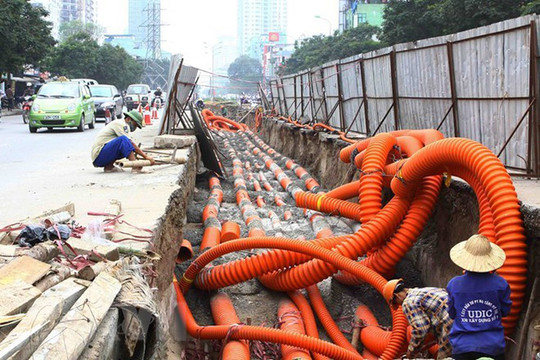 Hà Nội: Đẩy nhanh tiến độ ngầm hóa đường dây điện tại các quận nội thành