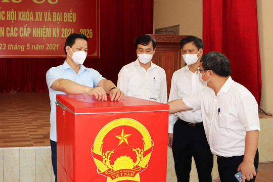 Kiểm tra công tác chuẩn bị bầu cử tại TP Bắc Ninh