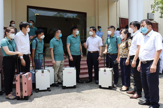 Bắc Ninh: Tiếp tục cử 26 chiến sỹ áo trắng hỗ trợ tỉnh Bình Dương chống dịch