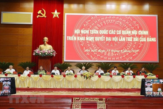 Tổng Bí thư Nguyễn Phú Trọng chủ trì Hội nghị toàn quốc các cơ quan nội chính