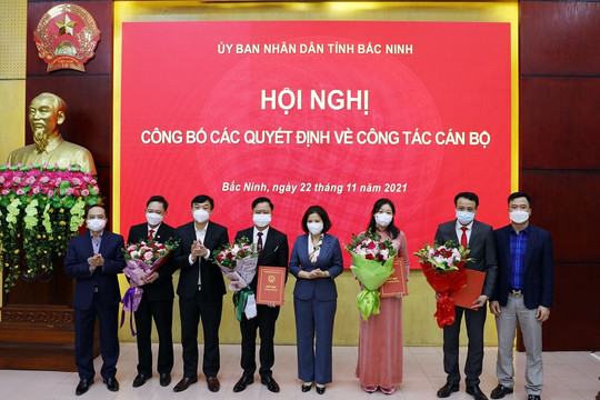 Bắc Ninh: Công bố các Quyết định về công tác cán bộ