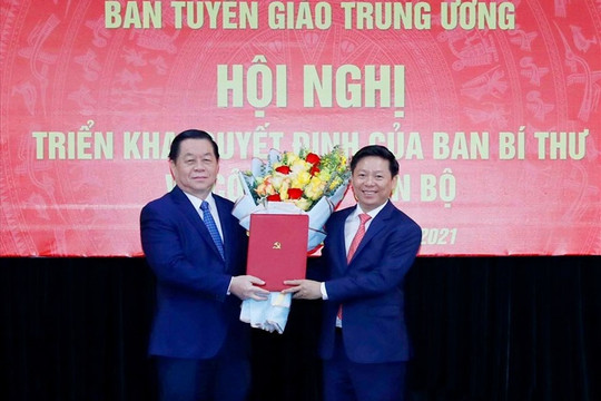 Ông Trần Thanh Lâm được bổ nhiệm làm Phó trưởng Ban Tuyên giáo Trung ương