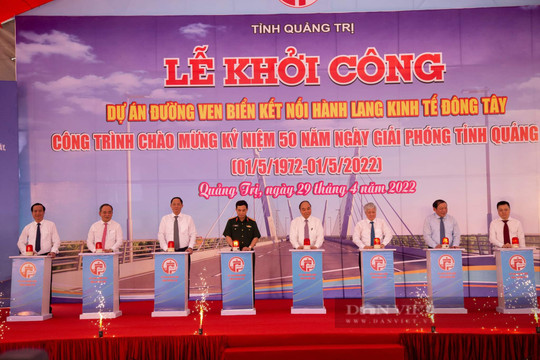 Quảng Trị khởi công Dự án đường ven biển kết nối hành lang kinh tế Đông Tây