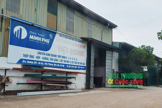 Mê Linh (Hà Nội): Cơ sở hoạt động trong Dự án khu nhà ở Tam Sơn nhiều “không” về môi trường