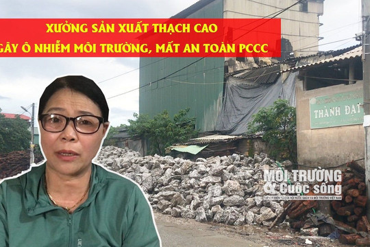 Văn Giang (Hưng Yên) – Bài 1: Cần xử lý nghiêm Công ty sản xuất thạch cao Thành Đạt hoạt động gây ô nhiễm môi trường