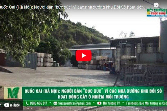 [VIDEO] Quốc Oai (Hà Nội): Người dân “bức xúc” vì các nhà xưởng khu Đồi Sò hoạt động gây ô nhiễm môi trường