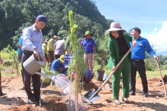 Tuổi trẻ Kon Tum trồng 10.000 cây xanh ở khu căn cứ cách mạng