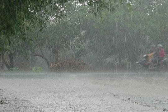 Tháng 8, tổng lượng mưa trên cả nước cao hơn so với trung bình nhiều năm